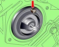 Правильное расположение термостата на бензиновых двигателях 2,8 л